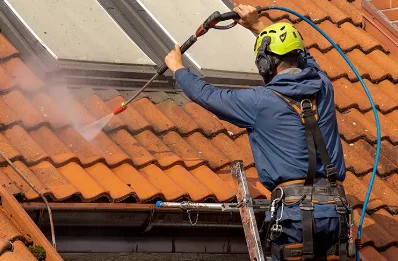 Démoussage et hydrofuge de toiture à Xambes